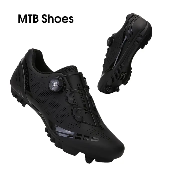 Chaussures de cyclisme vtt pour hommes et femmes, crampons respirants, chaussures de vélo de route,