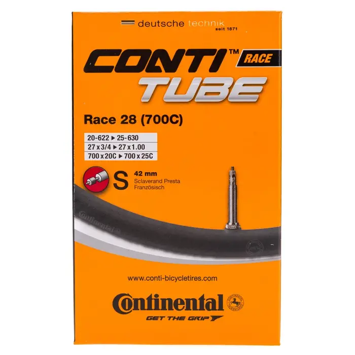 Chambre à air de vélo de route Continental CONTI RACE 700C 700 × 23C 700 × 25C 700x28C 700x32C 42mm/60mm/80mm