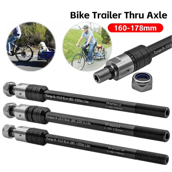 Remorque de vélo à axe traversant