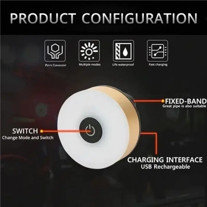 Feu arrière de vélo, feu arrière de vélo LED rechargeable