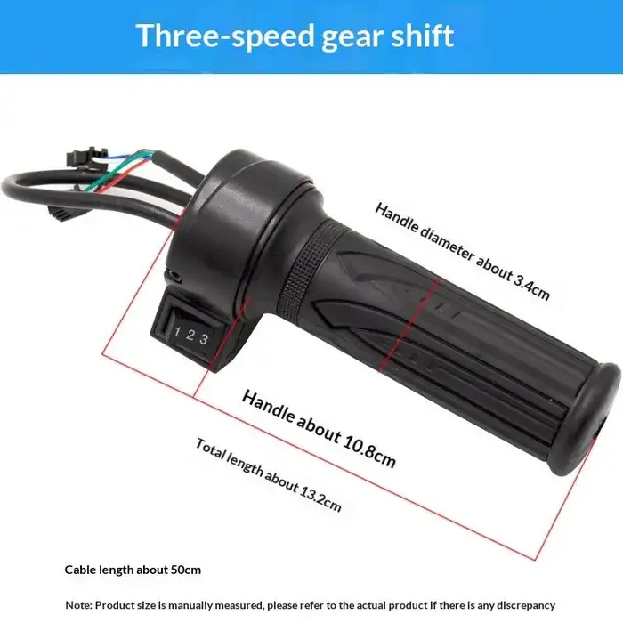 Guidon à poignée tournante à 3 vitesses pour vélo électrique, pour une expérience de conduite et un contrôle améliorés