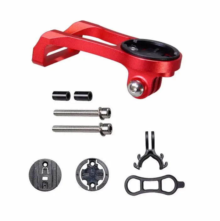 Support de montage d'ordinateur de vélo en alliage d'aluminium, pince de phare, adaptateur de suppor