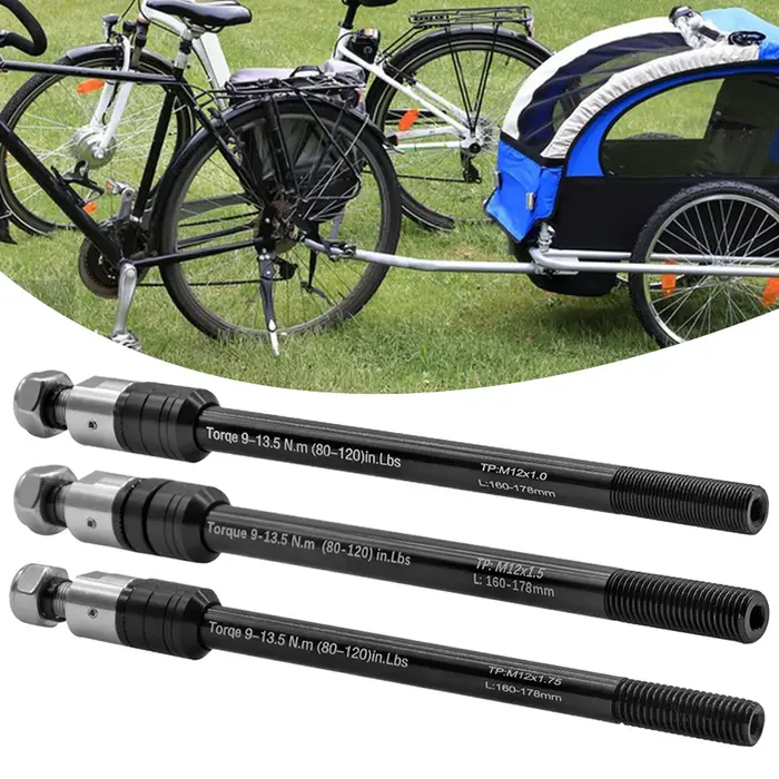 Essieu traversant de remorque de vélo 160-178mm