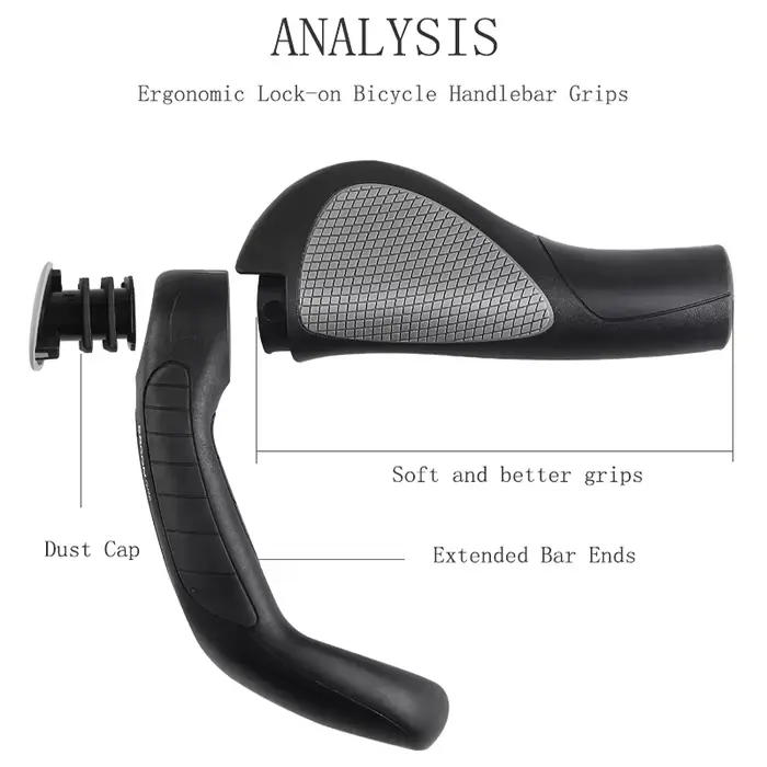 ERGON – poignées de guidon de vélo ergonomiques, GP1 GP3 GP5, vtt, extensible, verrouillable, en cao