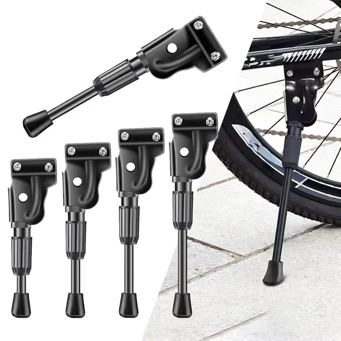 Béquille latérale de vélo de montagne noire