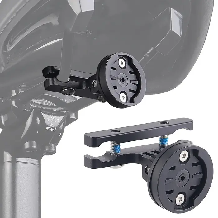 Support de fixation réglable pour feu arrière de vélo sur tige de selle