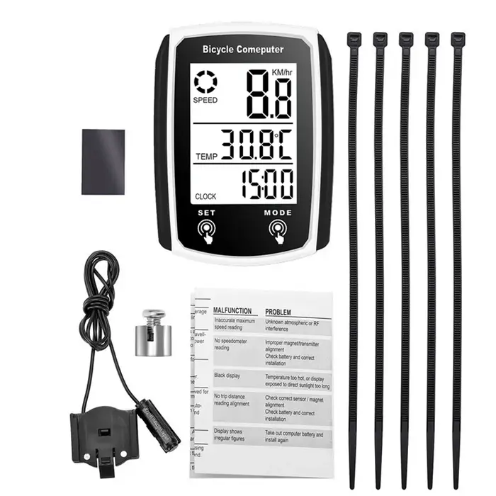 Compteur filaire étanche pour vélo, ordinateur de vélo, compteur de vitesse, compteur de kilomètre, 