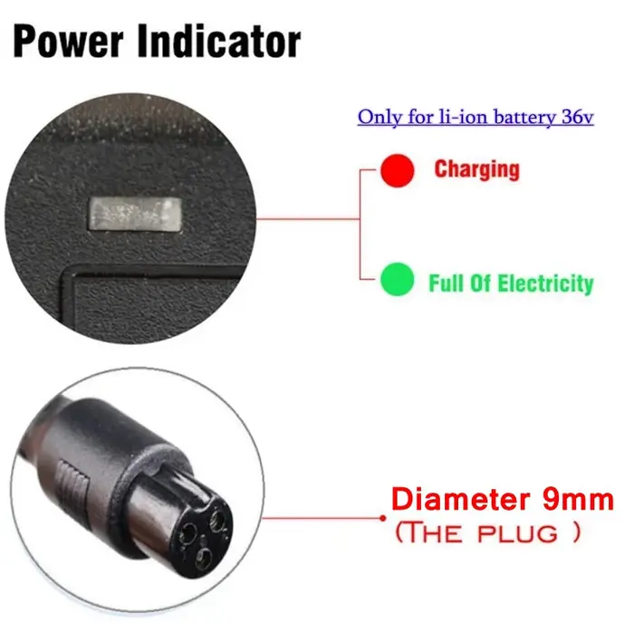 Chargeur universel de Scooter au Lithium DC42V 2A