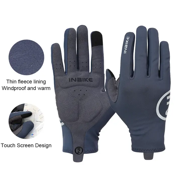 INBIKE gants thermiques VTT pour hommes et femmes compatibles avec écran tactile gants de cyclisme e