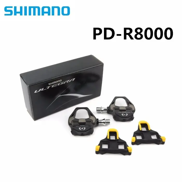 Shimano-Pédales autobloquantes en fibre de carbone pour vélo