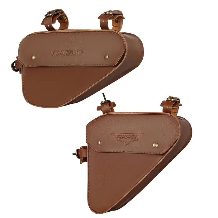 Sacs triangulaires pour poutre de vélo en cuir PVC