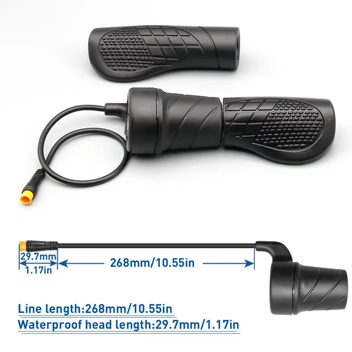 Poignée droite pour vélo électrique
