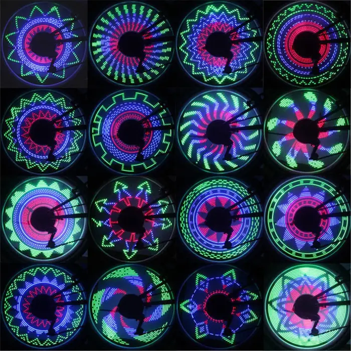 Lumière pour rayons de vélo