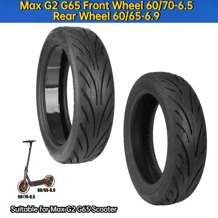 Convient pour roue arrière de Scooter Max G2 G65 60/65-6.9 pneu Anti-soufflage
