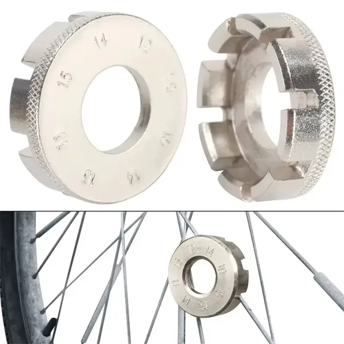 Bikersay clé de jante de roue de vélo Mini clé de réglage rainure à 8 voies clé de Tension de rayons
