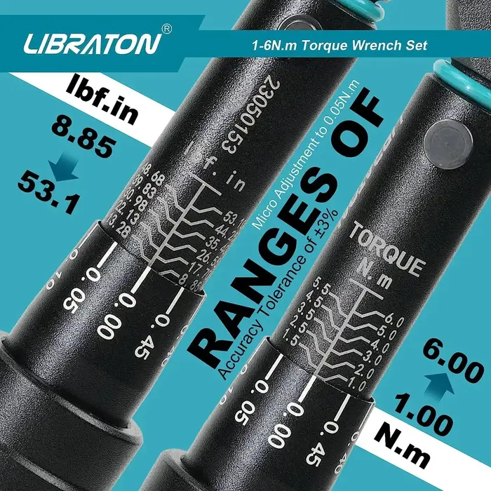 LIBRATON clé dynamométrique de vélo 1/4 ''