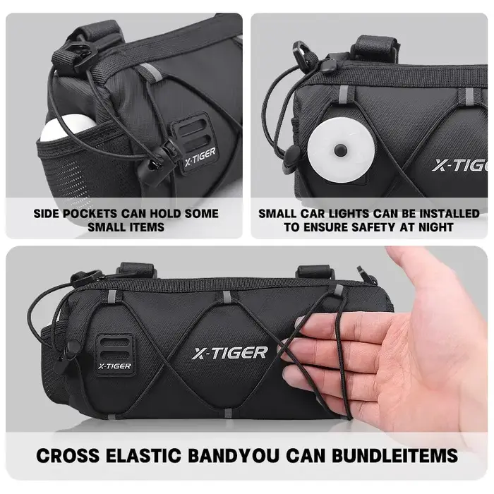 X-TIGER Vélo Sac Portable Guidon Multi-usages Grande Capacité Sac À Dos VTT
