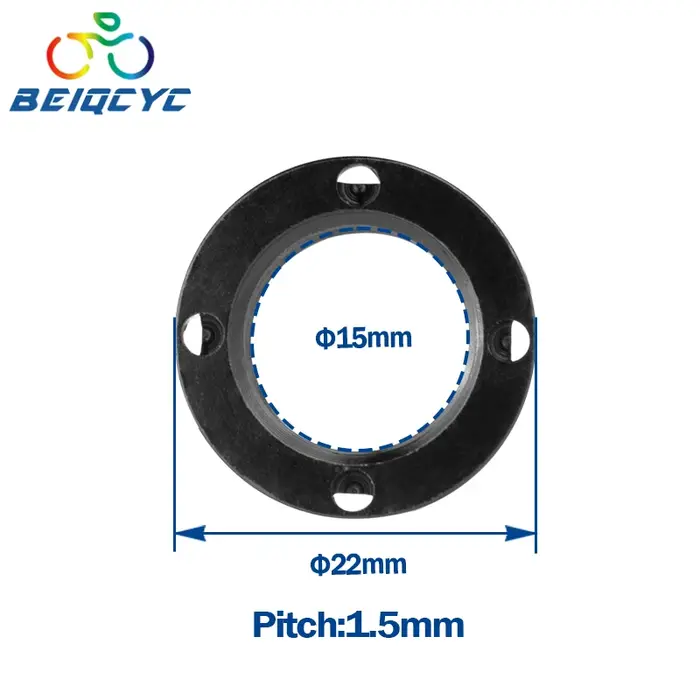 Accessoires d'essieu traversant cadre de vélo M12x1.5mm ront écrous de roue arrière moyeux