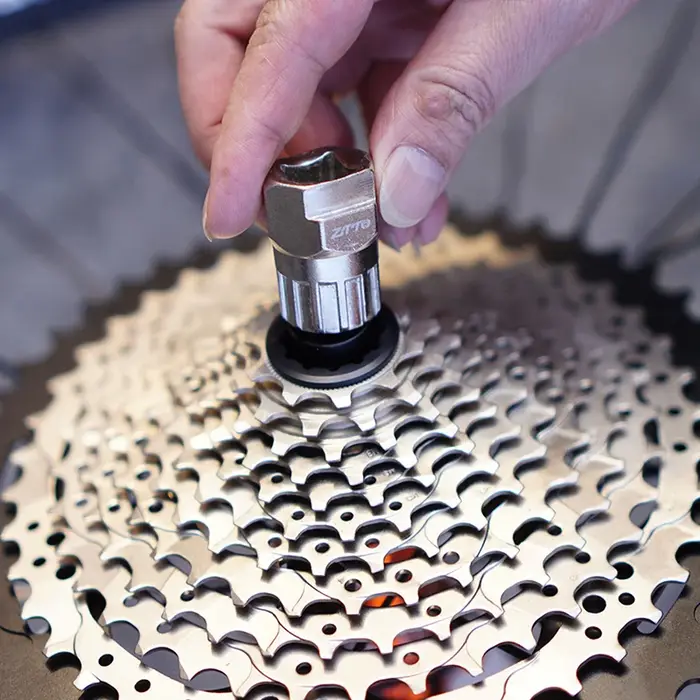 Outil de démontage et d'installation de bague de blocage de cassette de vélo (1 pièce) – Clé à douille