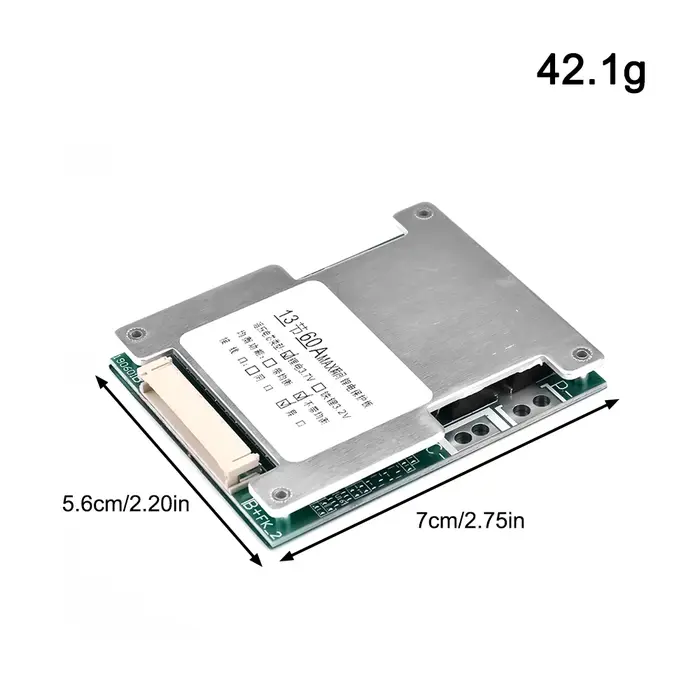 Batterie au lithium Conseil de Protection Batterie Pack Protection Conseil Compact Batterie BMS Module pour 13S 48V 60A Batteries Durable