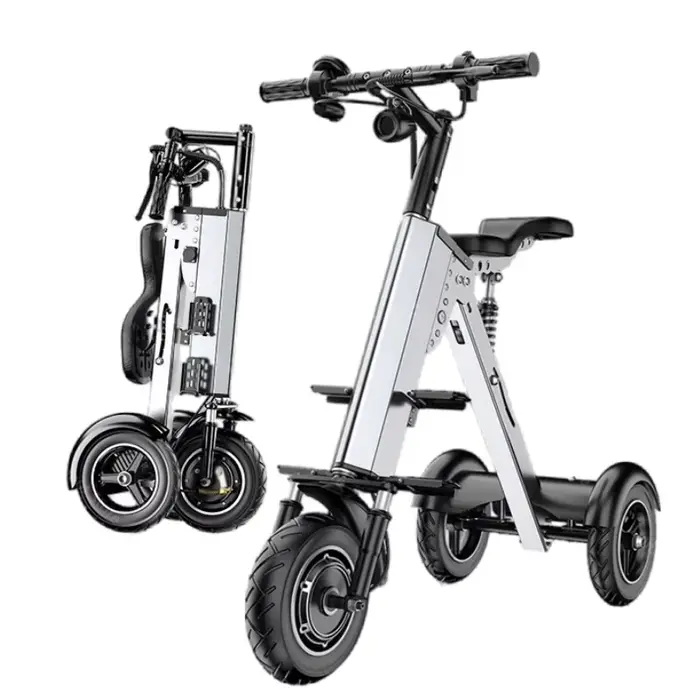 Mini Tricycle Électrique Pliable en Alliage d'Aluminium pour Adulte et Enfant