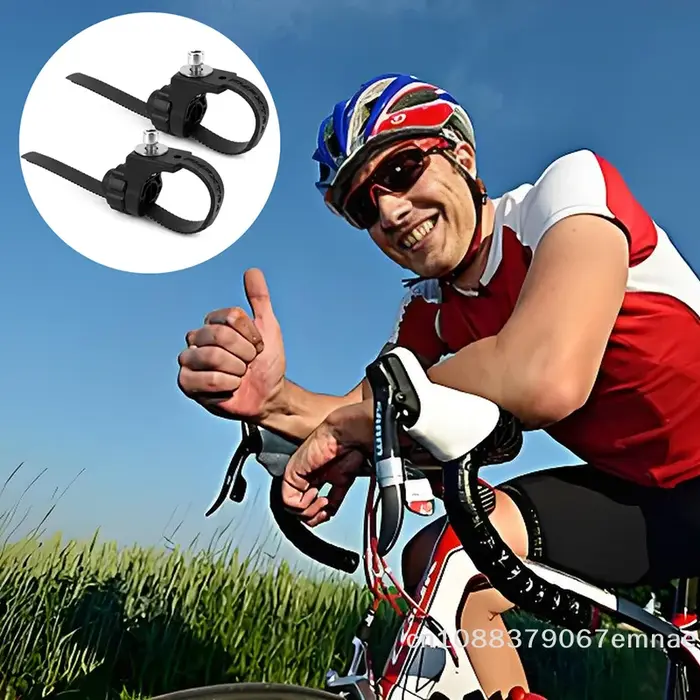 Support de fixation de fourche de vélo en 2 parties en ABS pour garde-boue et porte-bagages sur vélo de route ajustable