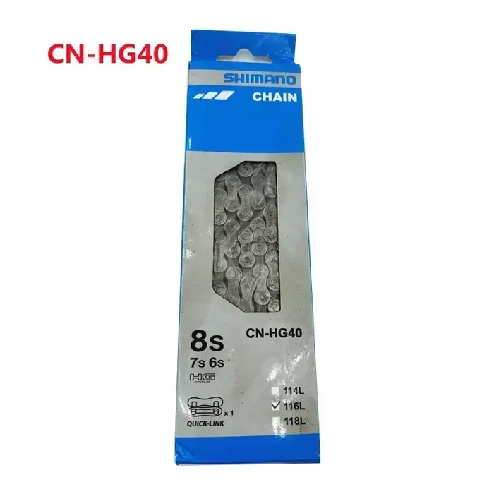 Chaînes de vélo SHIMANO HG Series 8 9 10 11 12 vitesses HG40 HG54 HG95 116 maillons durables anti-ro