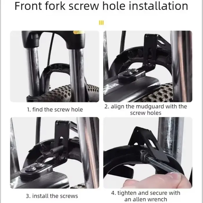 Garde-boue de vélo en matériau imperméable, design rétractable, mécanisme de pliage, garde-boue pliable universel pour vélo.
