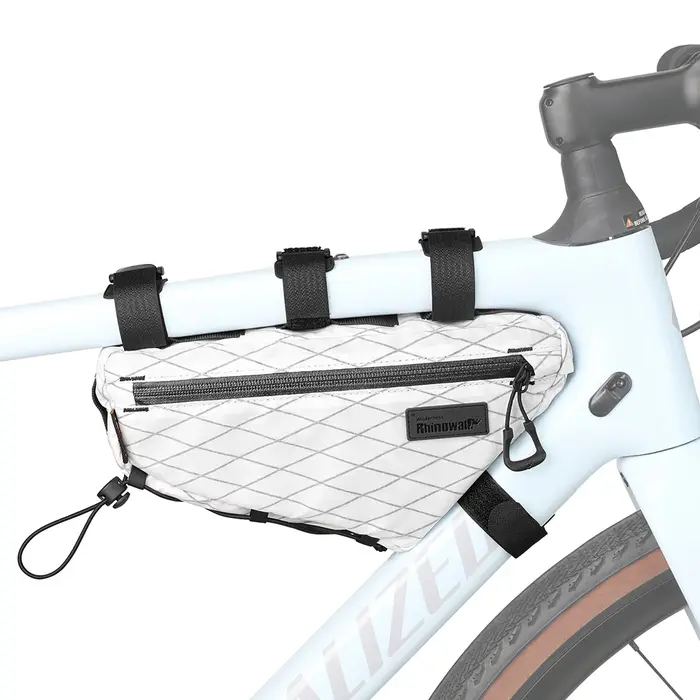 Rhinowalk 2024 sac de cadre de vélo étanche mis à jour sac de barre transversale de vélo court voyag