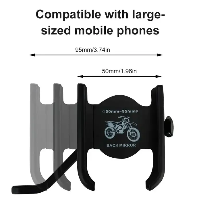 Support de téléphone de vélo en alliage d'aluminium
