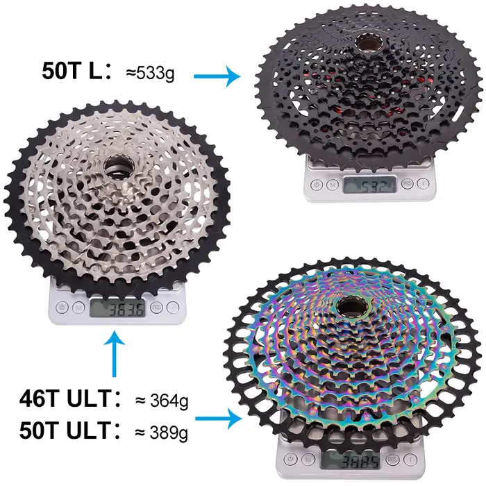 ZTTO vtt XD Hub 12 vitesses Cassette de vélo 10-50T 52T entièrement en acier 9T 10T 12 vitesses pign