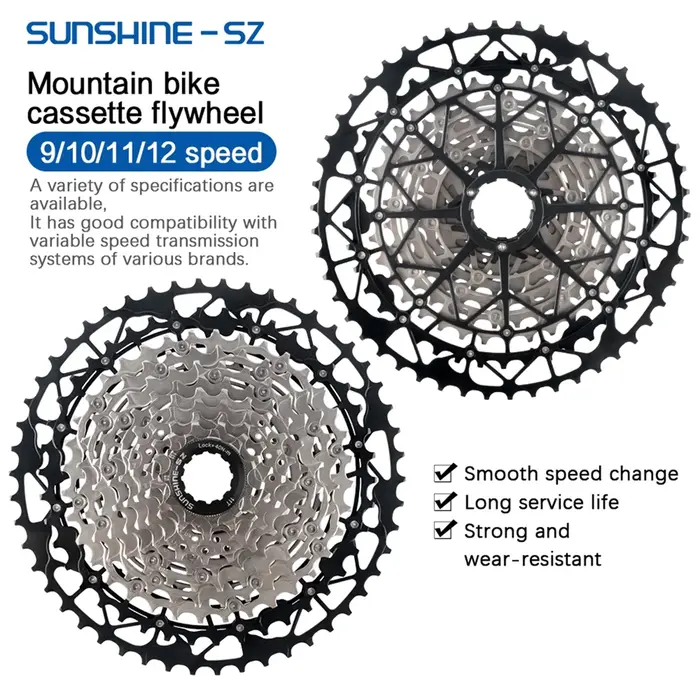 SUNSHINE – Cassette de vélo de montagne 8 9 10 11 12 vitesses