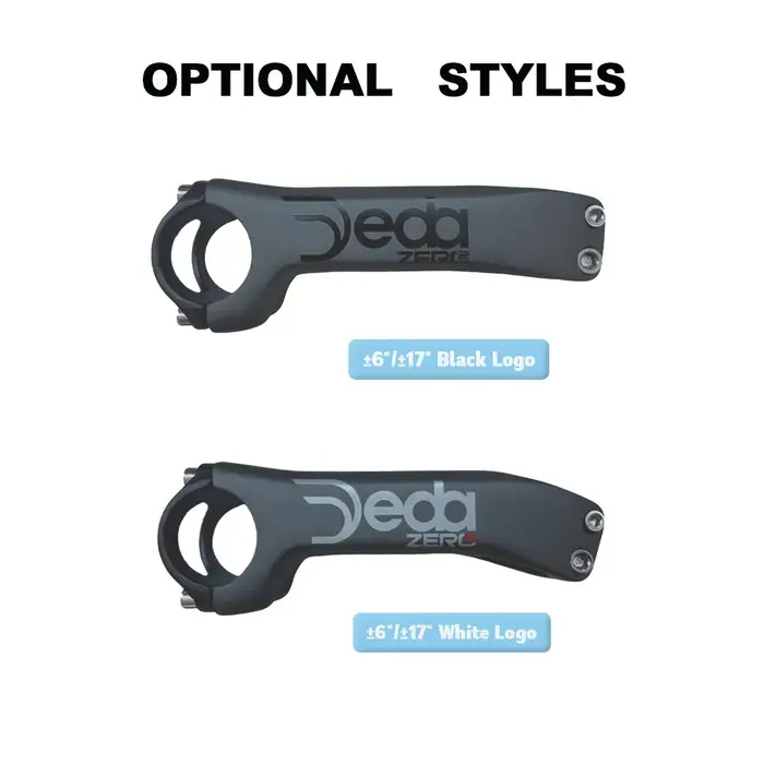 Nouveau logo JEDA noir/blanc 6 ° /17 ° Tige de vélo coudée 31.8 * 70-130mm pour VTT et vélo de route, en carbone intégral T1000, Pièces de vélo