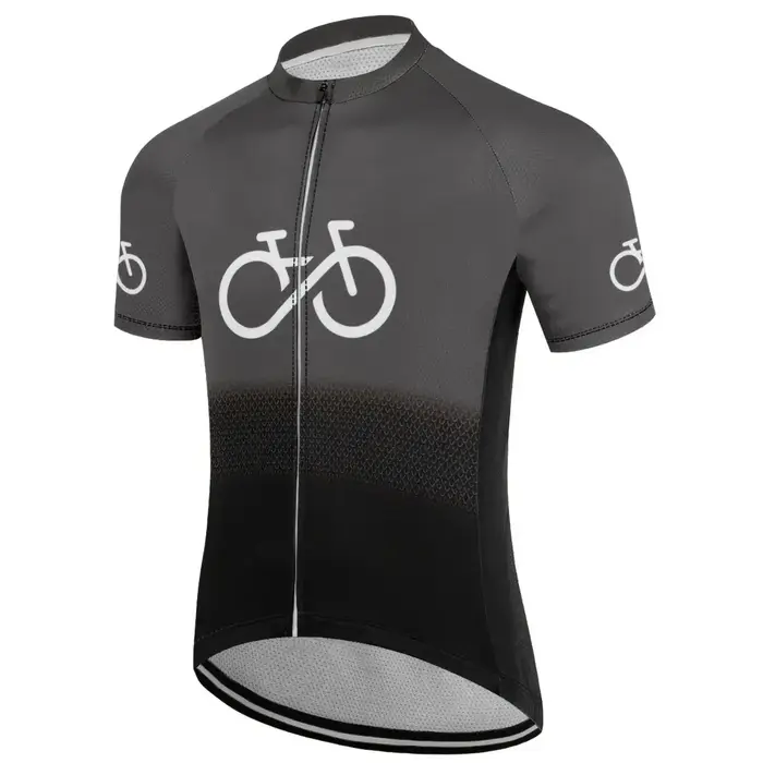 Maillot de cyclisme à manches courtes pour homme, haut respirant à séchage rapide, chemise de vélo V