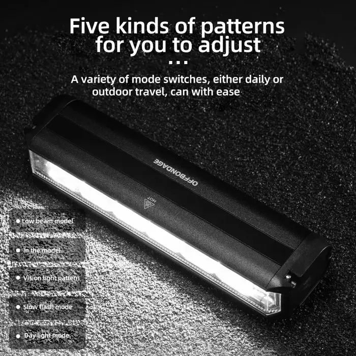 OFFBONDAGE – feu avant de vélo 2600 lumens