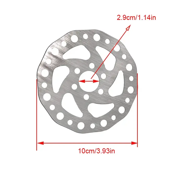 Disque de frein de 100 mm adapté aux accessoires de scooter électrique