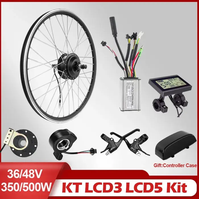 Moteur de moyeu de roue avant et arrière de vélo électrique 36V 48V 350W 500W dweтор для gegelei Б Kit de conversion
