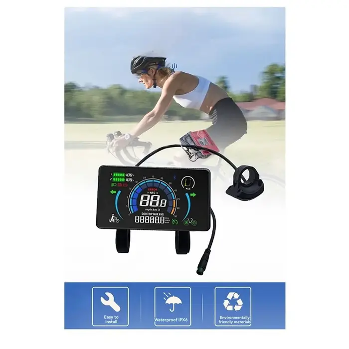 Compteur de vélo électrique M808X avec écran LCD