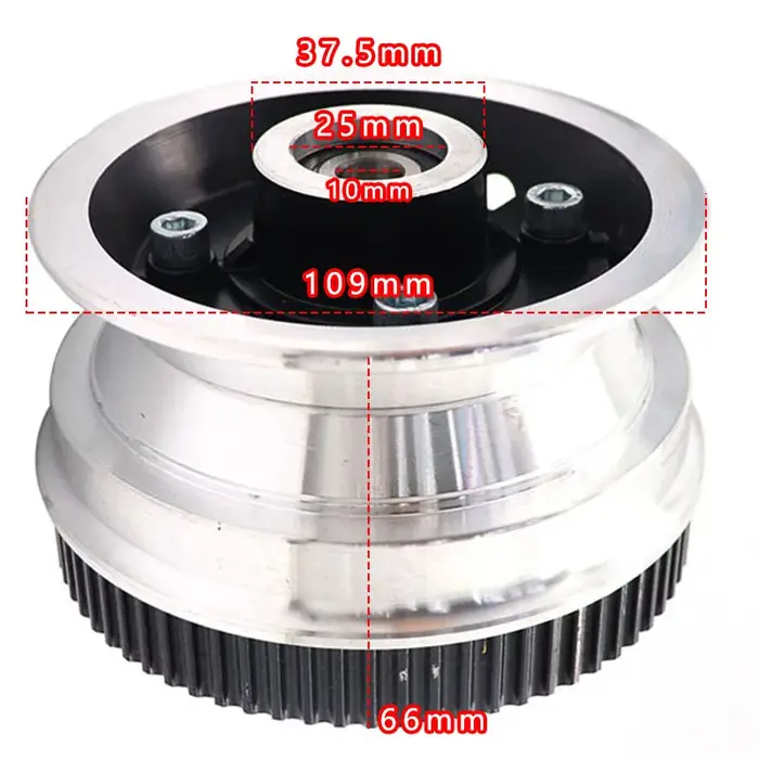 Roue arrière en alliage d'aluminium 200x50 pour trottinette électrique