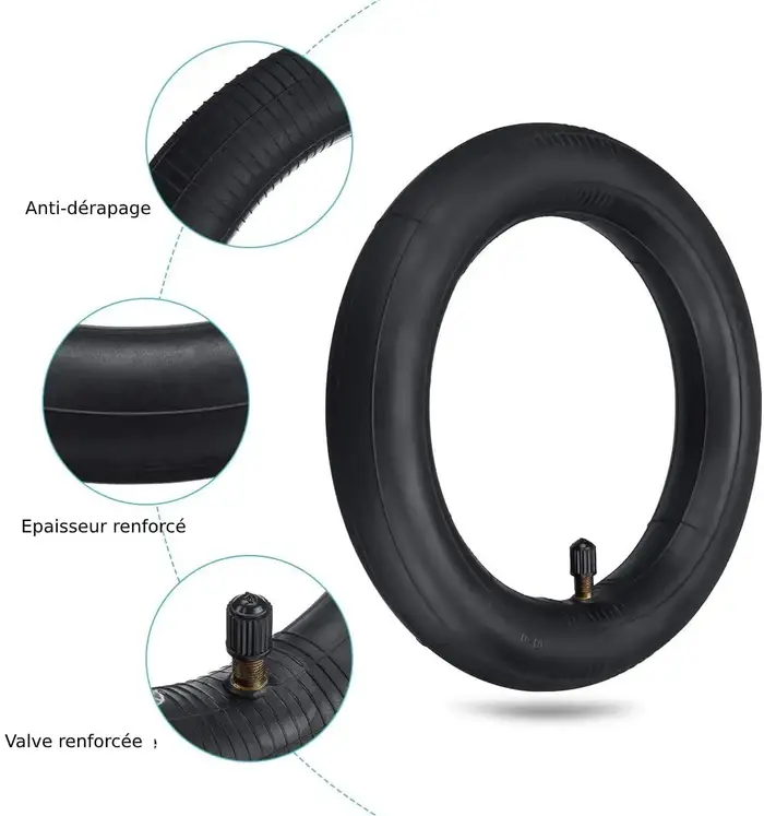 Pour Xiaomi Scooter électrique pneu en caoutchouc