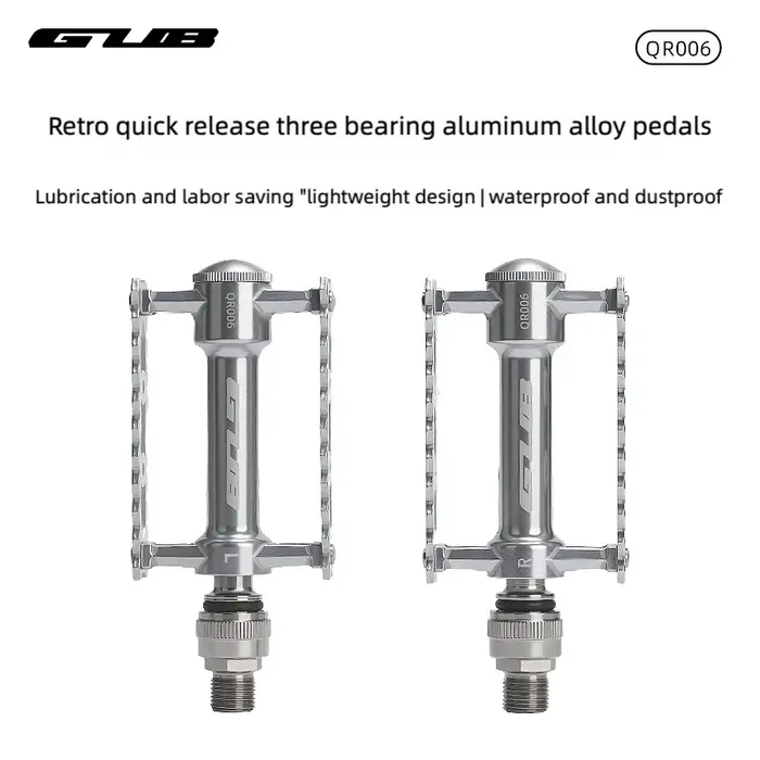 GUB QR006 rétro dégagement rapide pliant VTT en alliage d'aluminium pédale de vélo avec Triple roule