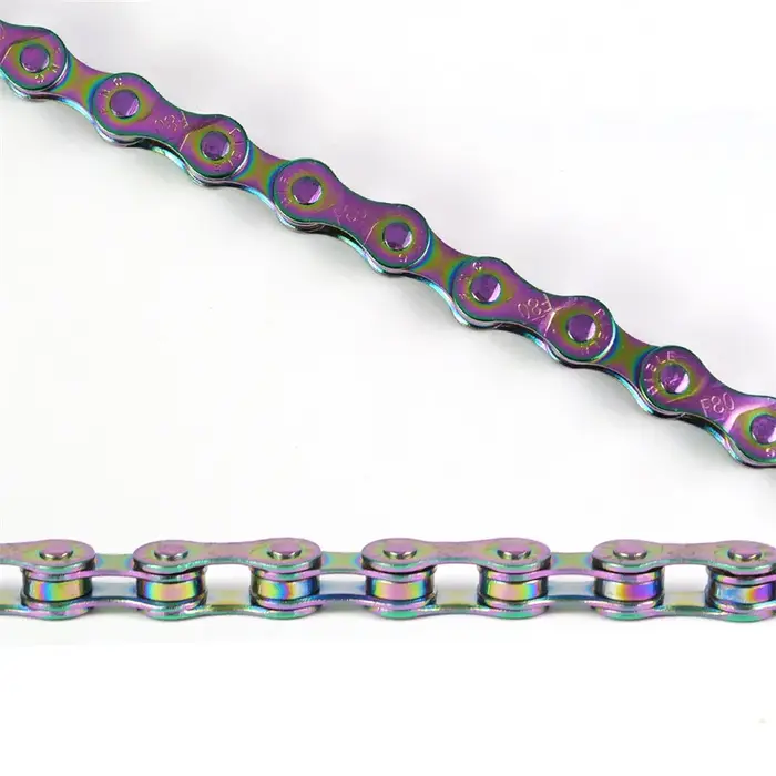 Chaîne de vélo 6/7/8 vitesses couleur arc-en-ciel 116 maillons