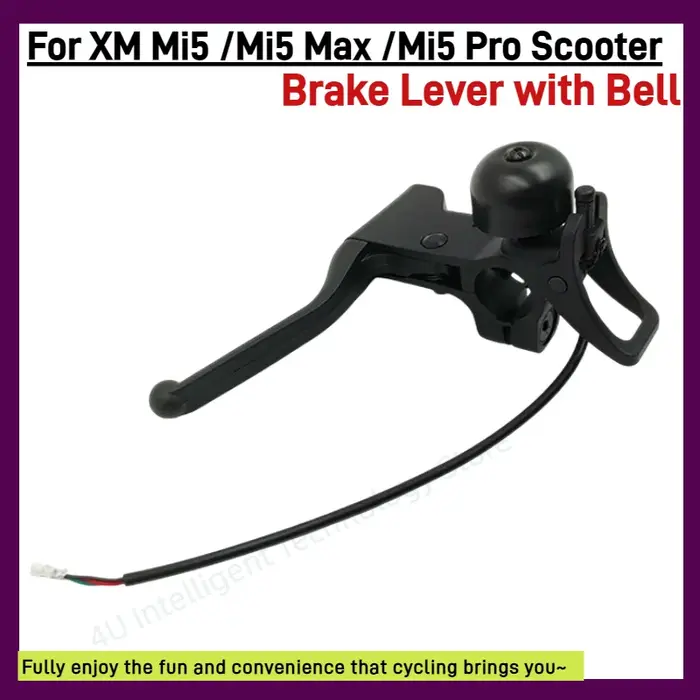 Levier de frein gauche avec sonnette pour trottinette électrique mi 5/5 Max/5 Pro