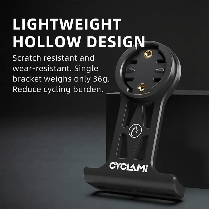 CYCLAMI support de guidon de vélo à montage avant étendu pour adaptateur NiteRider caméra d'action sportive Garmin XOSS G + IGSPORT RAVEMEN