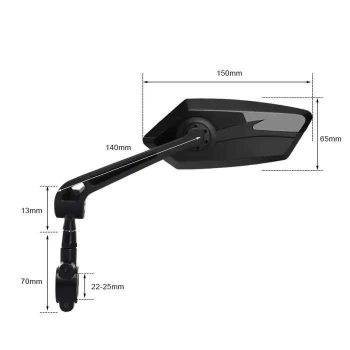 Rétroviseur de vélo bicolore grand Angle réflecteur clair large gamme rétroviseurs de vélo cyclisme 