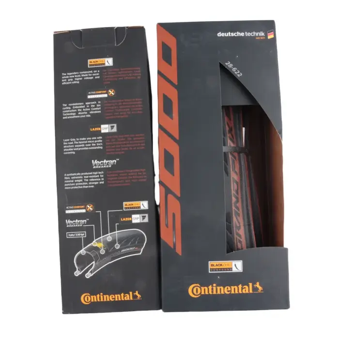 Continental Grand Prix 5000 GP5000 pneu de vélo de route 700x25C/28C/30C/32C noir/marron/jaune avec boîte