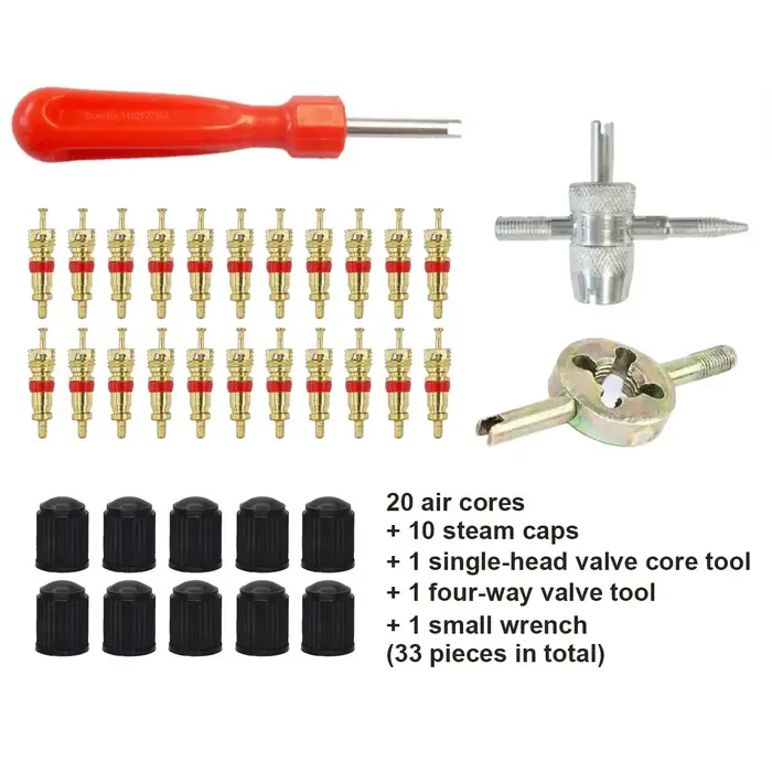 Poignée fendue pour vélo de voiture, tige de Valve de pneu, dissolvant de noyau, tournevis, réparation de pneus, Kit d'outils d'installation, accessoires automobiles et motos