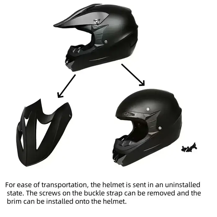 Casque de moto, visière de protection pour moto, casque de VTT