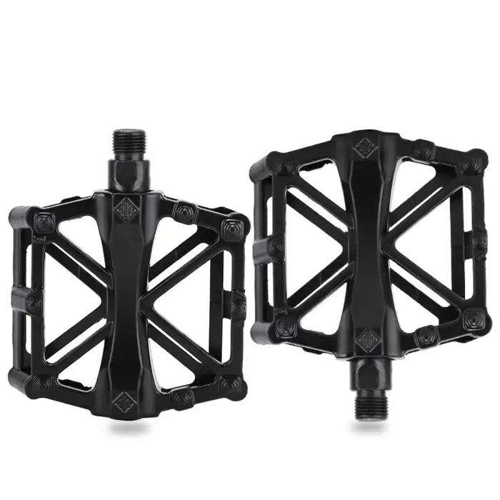 1 paire de pédales de vélo à double roulement en alliage d'aluminium, pédales de vélo de montagne ul