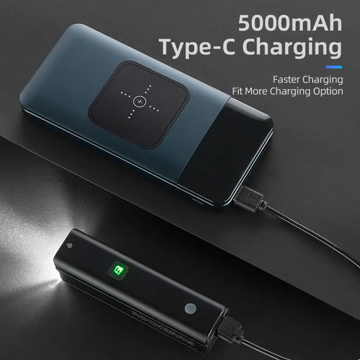 ROCKBROS lumière de vélo 1500LM5000mAh type-c lumière de vélo contrôle de température IPX6 aluminium